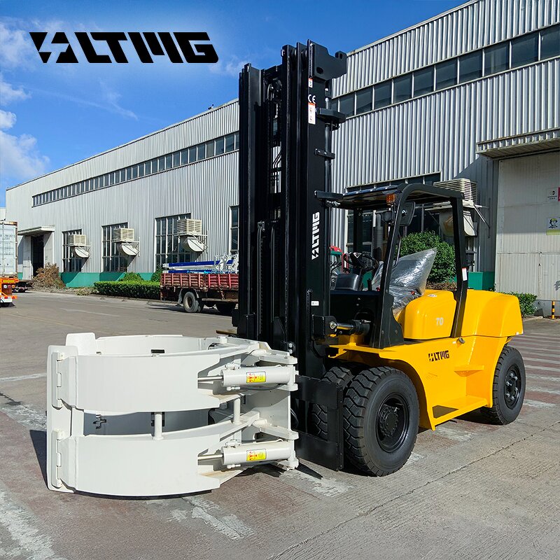 Diesel Forklift Manufacturer - OEM LTMG 7 Ton with Paper Roll Clamp for Paper Lifting