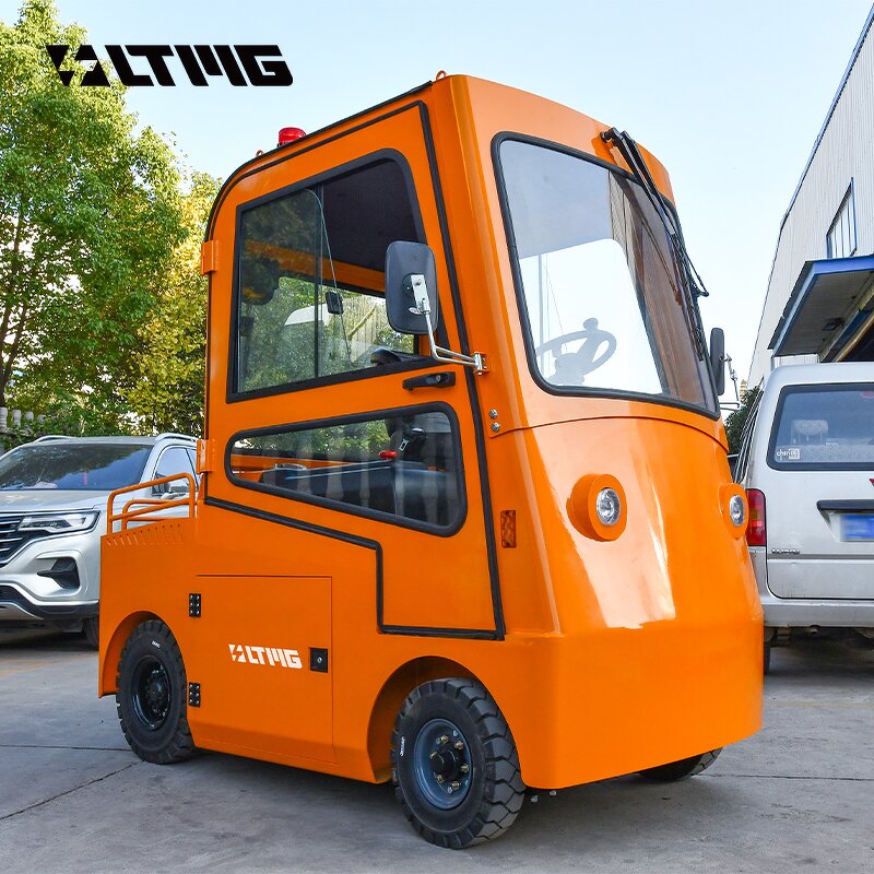 Electric Tow Tractor Manufacturer - OEM LTMG Airport 1-1.5t Battery Powered with Cabin
