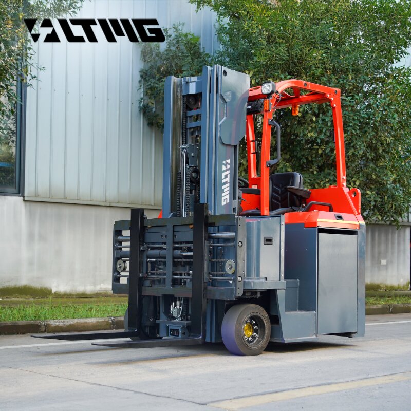 Electric Reach Forklift Manufacturer - OEM Warehouse 3Ton Multi-Way with Fork Positioner