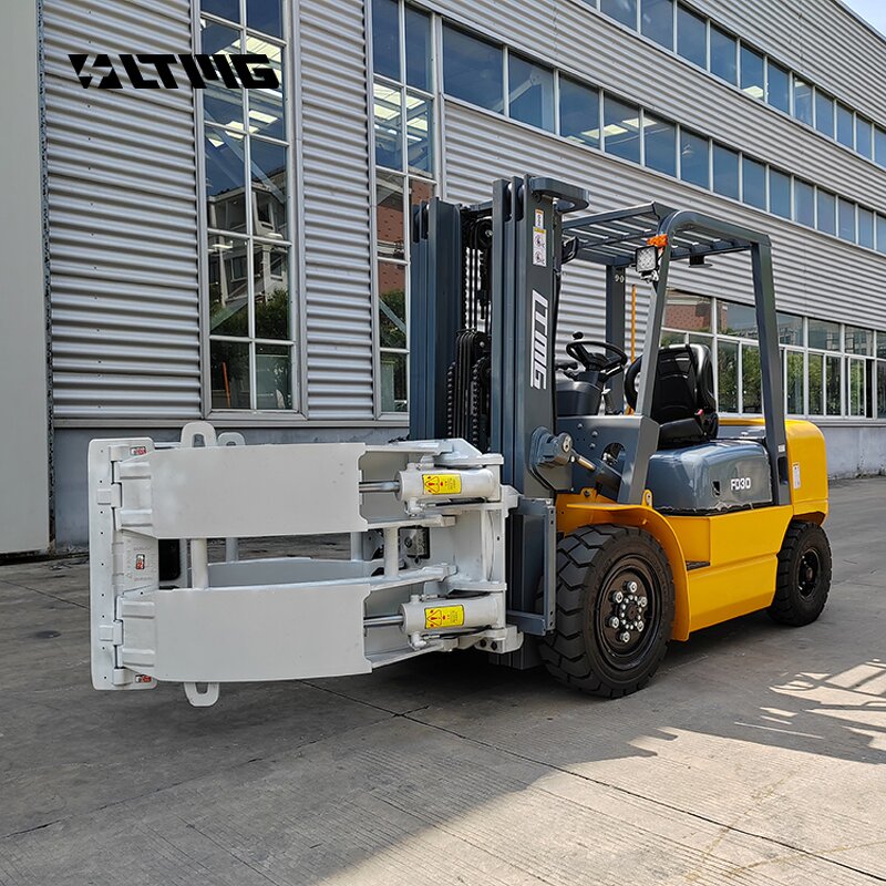 Diesel Forklift Factory - OEM 3-4ton with Paper Roll Clamp Attachment