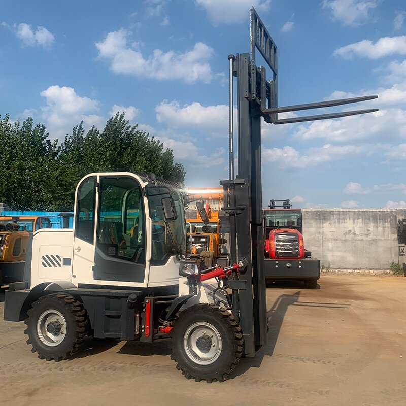 Off Road Forklift Factory - OEM 3.5T 4x4 Rough Terrain Small All Terrain