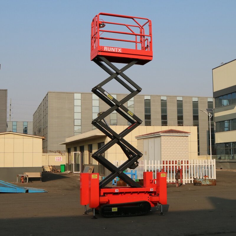 Aerial Scissor Lift Platform Factory - OEM Wheel Type 200-450kg Mobile 10-14m Lifting