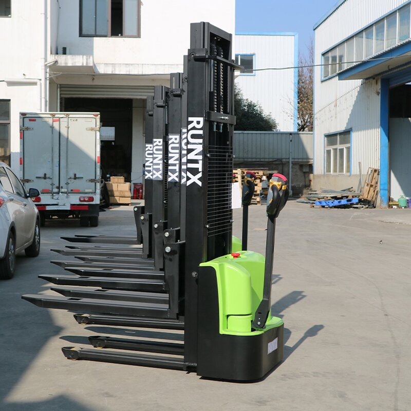 Semi Electric Stacker Manufacturer - OEM Runtx Manual Forklift Stacker Electric Lifter