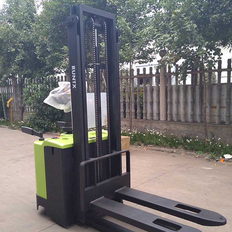 Electric Pallet Truck Manufacturer - OEM RUNTX Band 24V Small 1.5 Ton Straddle Stacker