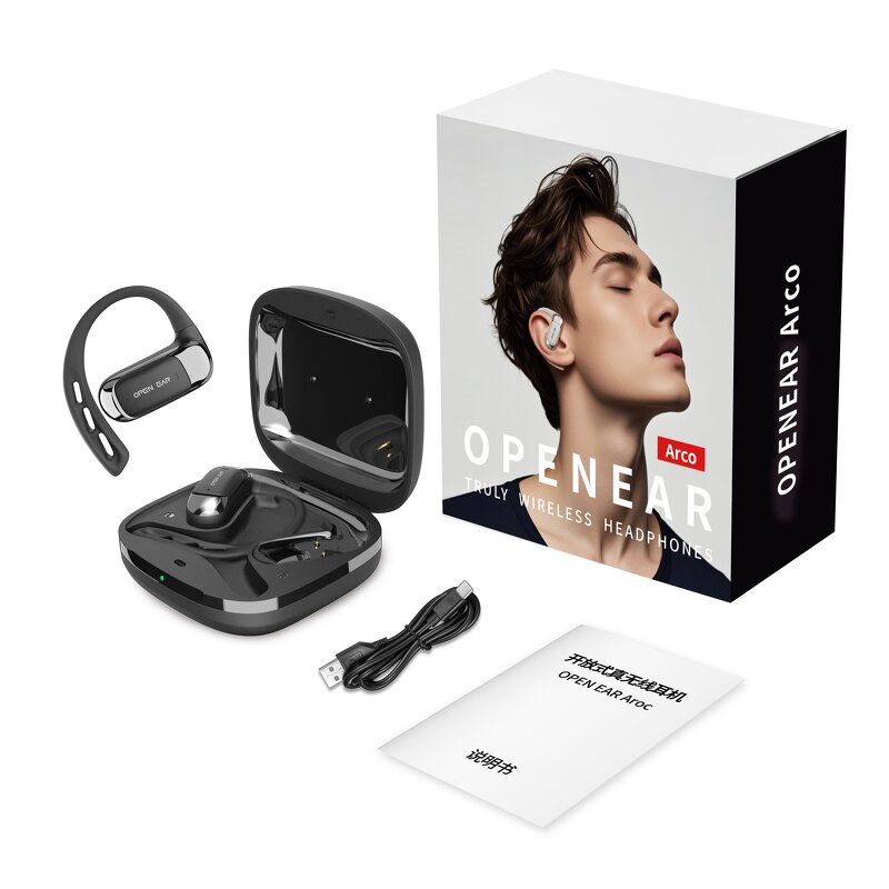 Open-Ear Headphones Factory - OEM/ODM Custom Q2 OWS Touch Control Dual-Mir BT Calling