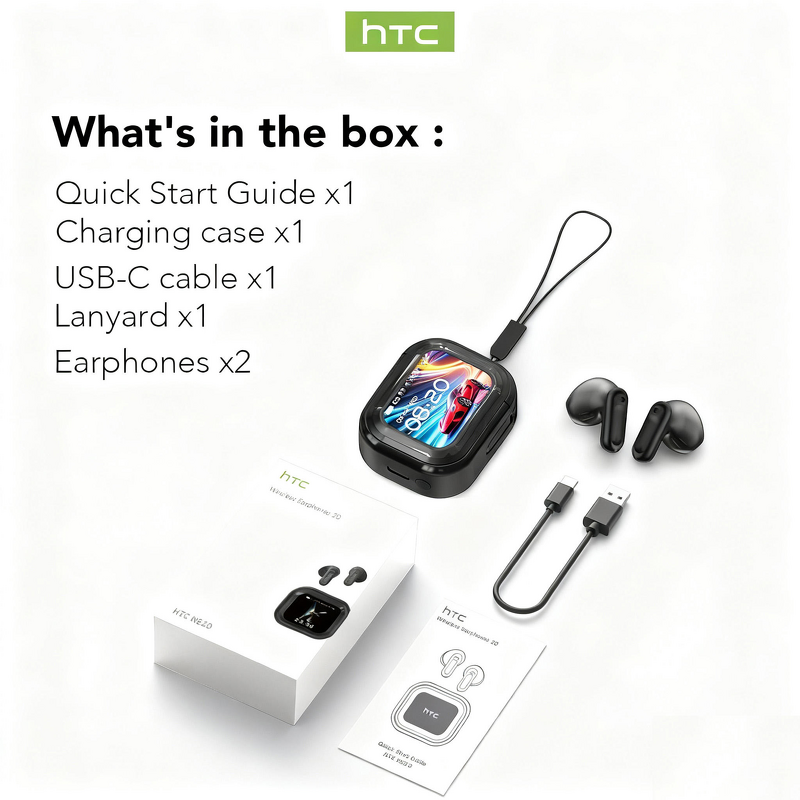 Chatgpt Earphone Factory - OEM/ODM Custom NE20 Real-time AI Translation BT 6.0 LCD Screen