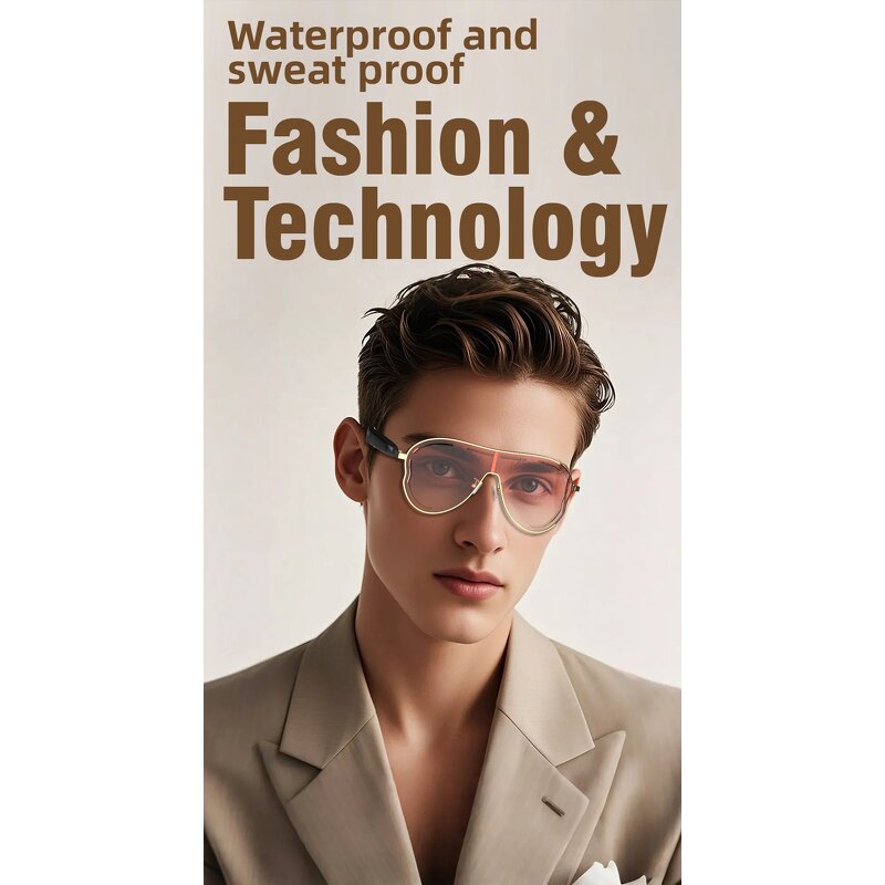 Smart Glasses Factory - OEM/ODM Custom Anti-blue Light BT5.4 Music Calls Air Conduction