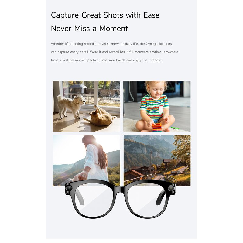 AI Smart Glasses Factory - OEM/ODM Custom With Camera LED Image Recognition Translation