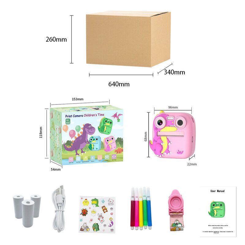Kids Print Camera Factory - OEM/ODM Custom Cute Large Screen Digital Instant for Kids