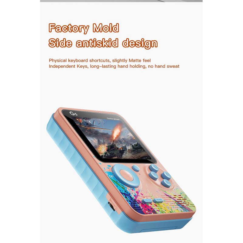 Handheld Game Console Factory - OEM/ODM Custom G5 3.0 Inch Large Screen NES 500 Games