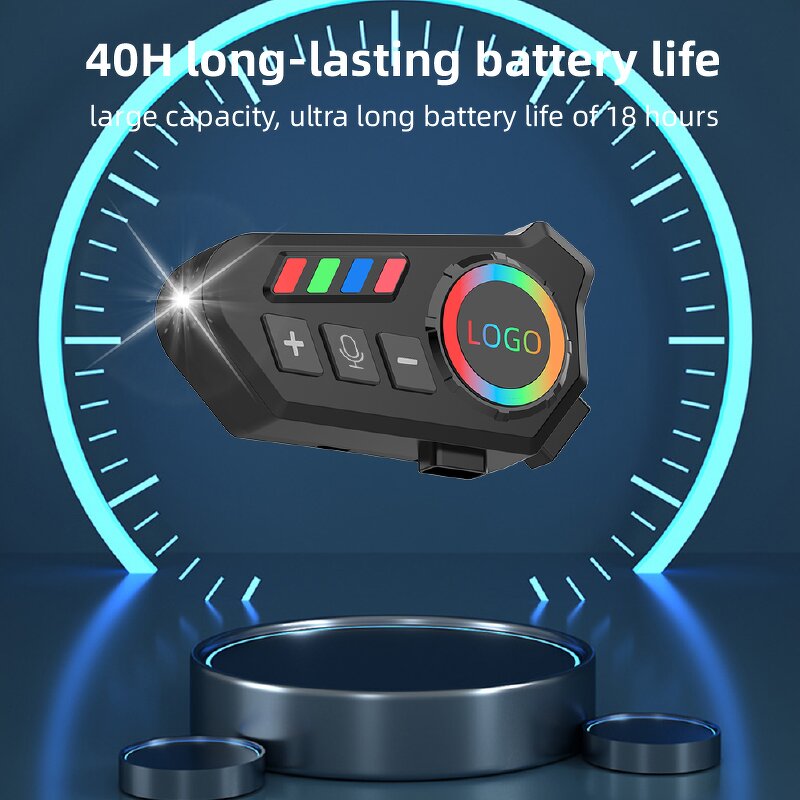 Helmet Bluetooth Earphones Factory - OEM/ODM Custom K06 RGB LED Flashlight IPX8 Waterproof