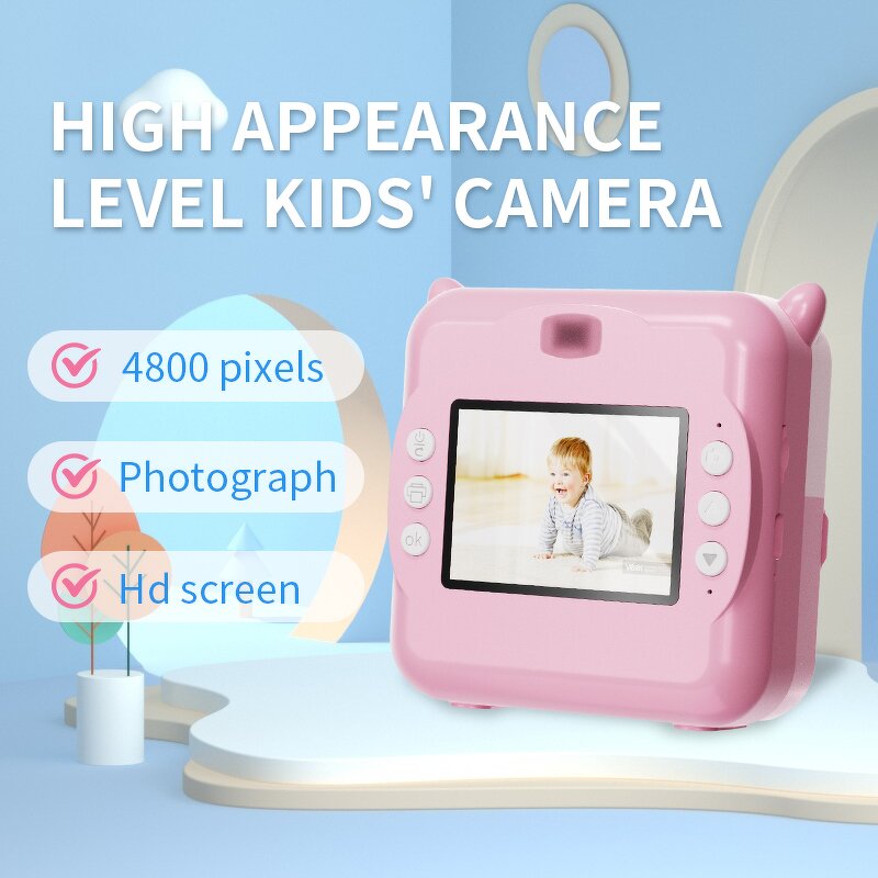 Kids Print Camera Factory - OEM/ODM Custom 2.0inch HD Screen 4800 Pixels Fun Games