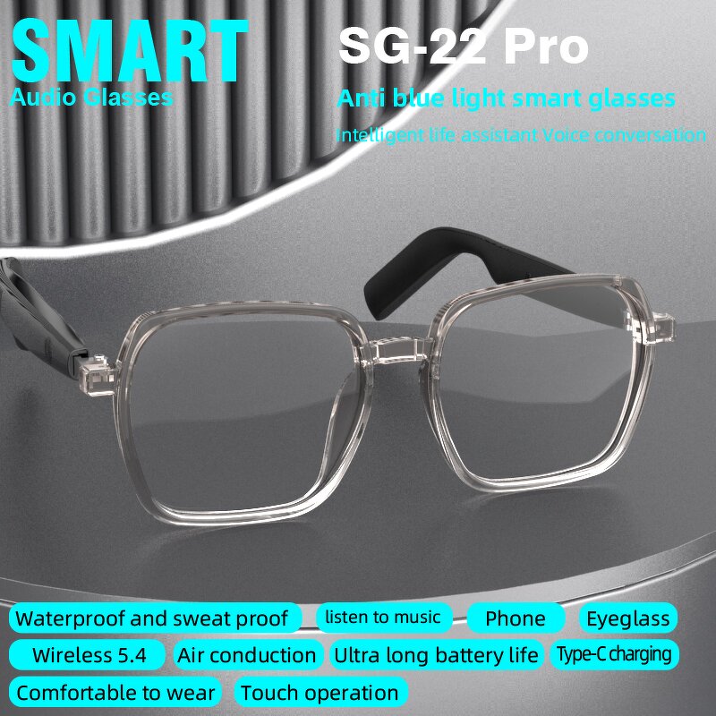 Smart Glasses Factory - OEM/ODM Custom Air Conduction BT Call Music Play Waterproof