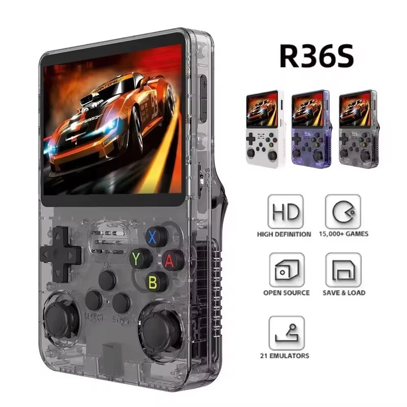 Handheld Game Console Factory - OEM/ODM Custom R36S 3.5 HD IPS Linux 64GB RK3326