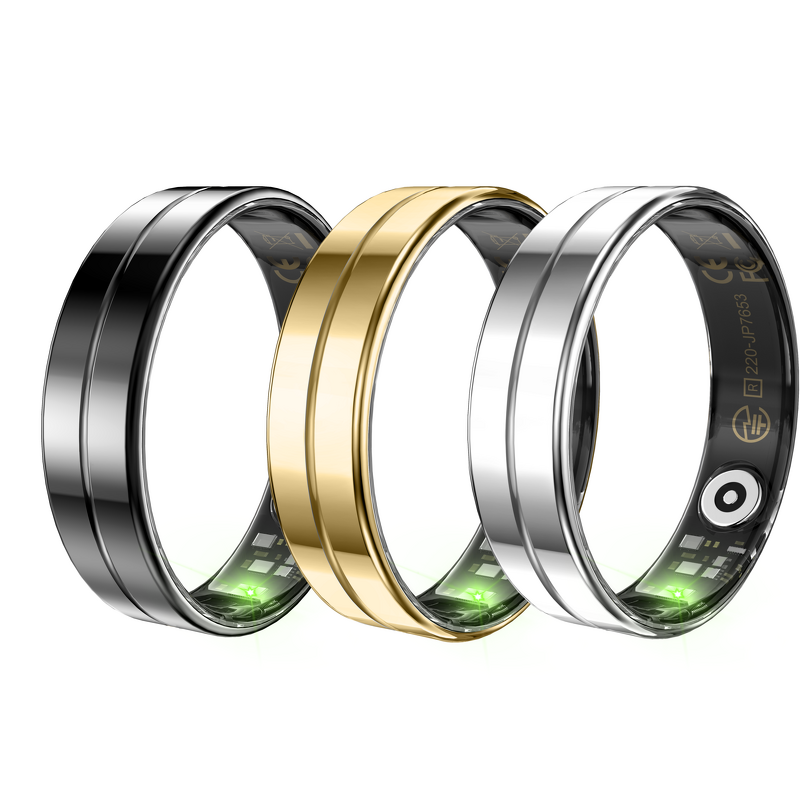 Smart Ring Factory - OEM/ODM Custom Fashionable 5ATM Heart Rate Blood Oxygen Gesture