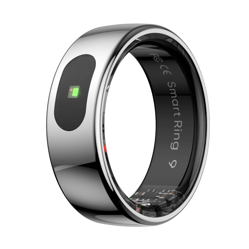 Smart Ring Factory - OEM/ODM Custom R08 Touch 5ATM Waterproof Heart Rate Skin Temperature