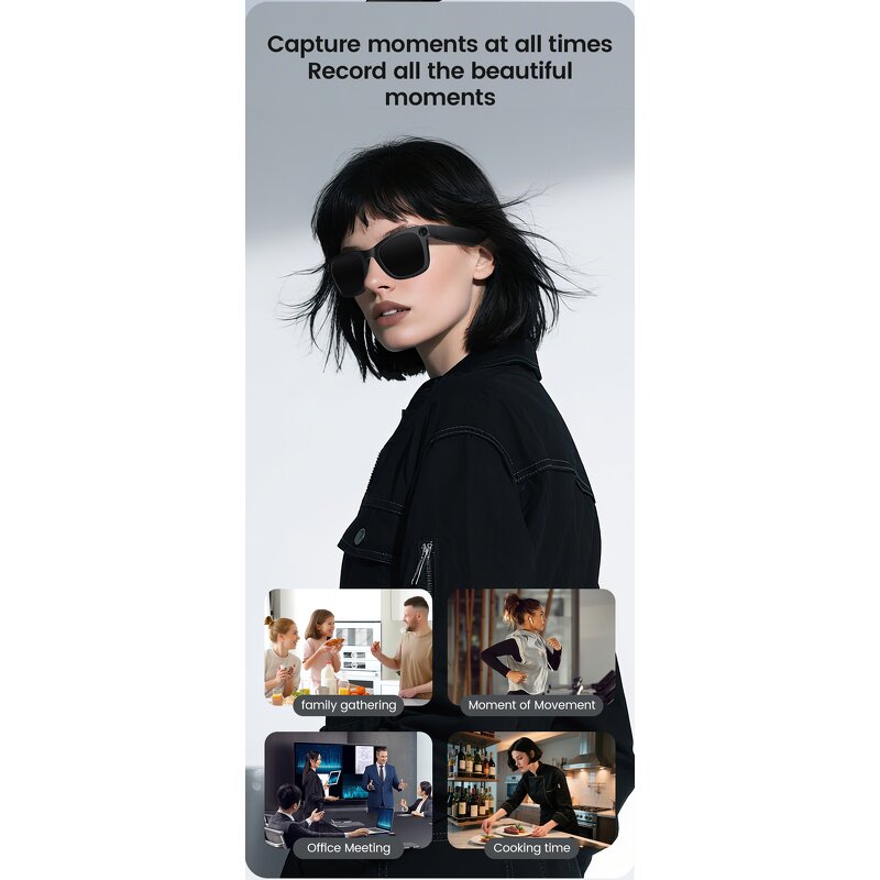 AI Smart Glasses Factory - OEM/ODM Custom Camera 1080P Real Time Translation Anti-Shake