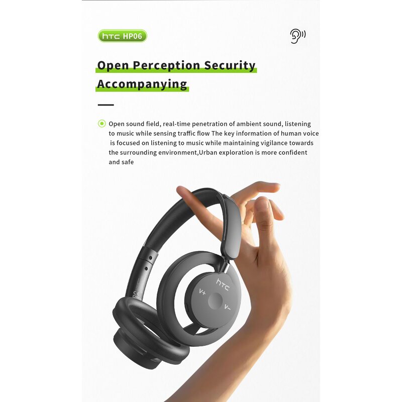 Open End Earbuds Factory - OEM/ODM Custom HP06 BT 6.0 Open-Back AI Noise Reduction Translator