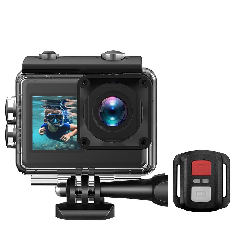 Action Camera Factory - OEM/ODM Custom 4K 30fps Wifi Dual Color 2.0inch HD 30M Waterproof