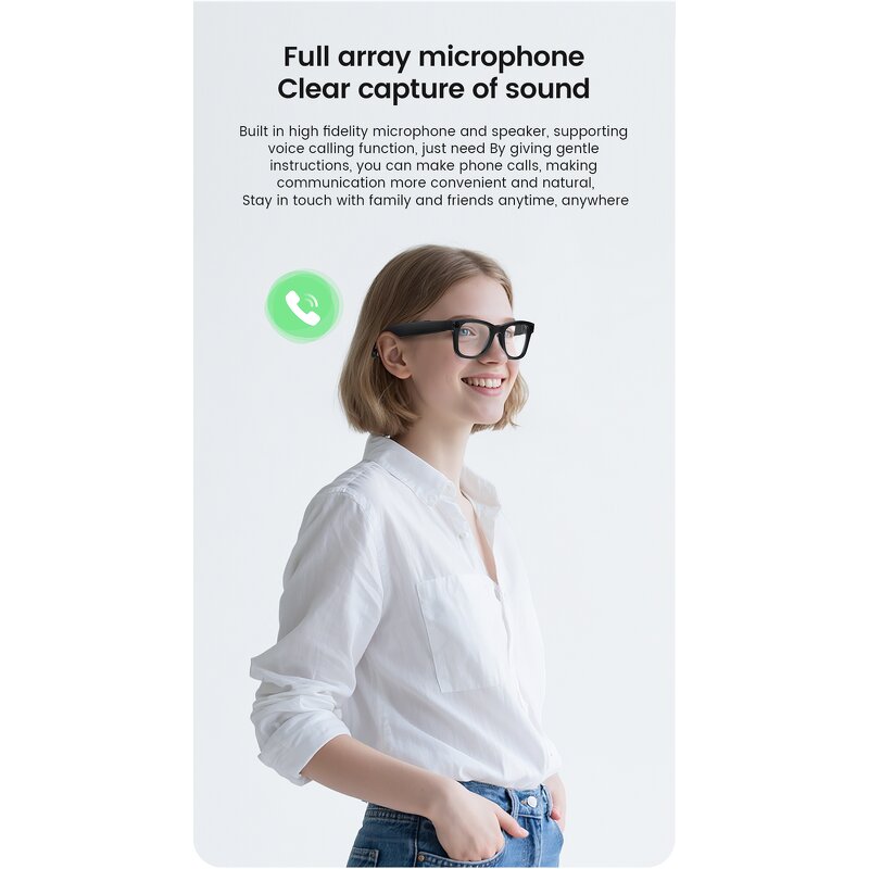 AI Smart Glasses Factory - OEM/ODM Custom Camera 1080P Real Time Translation Anti-Shake