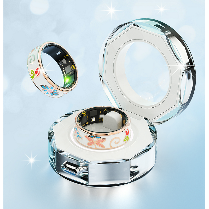 Smart Ring Factory - OEM/ODM Custom Colorful Enamel Health Monitoring IP68 Waterproof