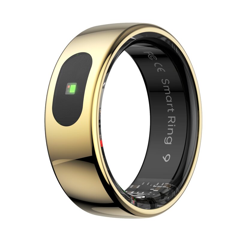 Smart Ring Factory - OEM/ODM Custom R08 Touch 5ATM Waterproof Heart Rate Skin Temperature