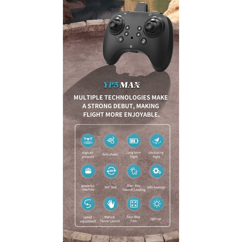 Drone Factory - OEM/ODM Custom YP5 Max 360° Rolling Drop Resistance One-Click Takeoff