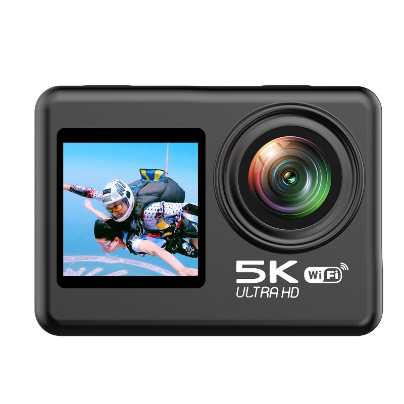 Action Camera Factory - OEM/ODM Custom 5K WIFI Dual Color Screen 2.0inch 30 FPS EIS