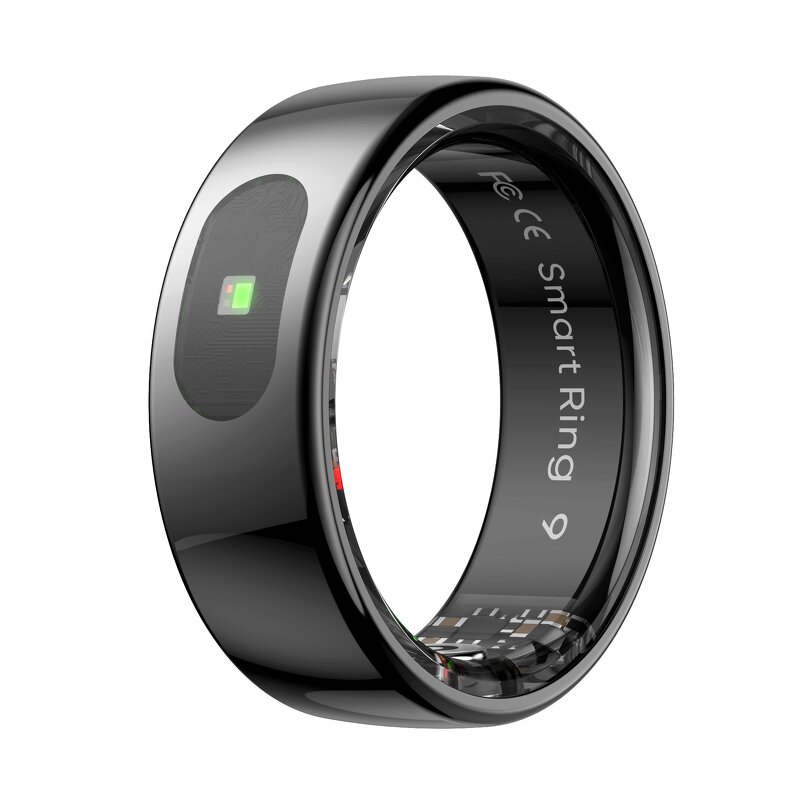 Smart Ring Factory - OEM/ODM Custom R08 Touch 5ATM Waterproof Heart Rate Skin Temperature