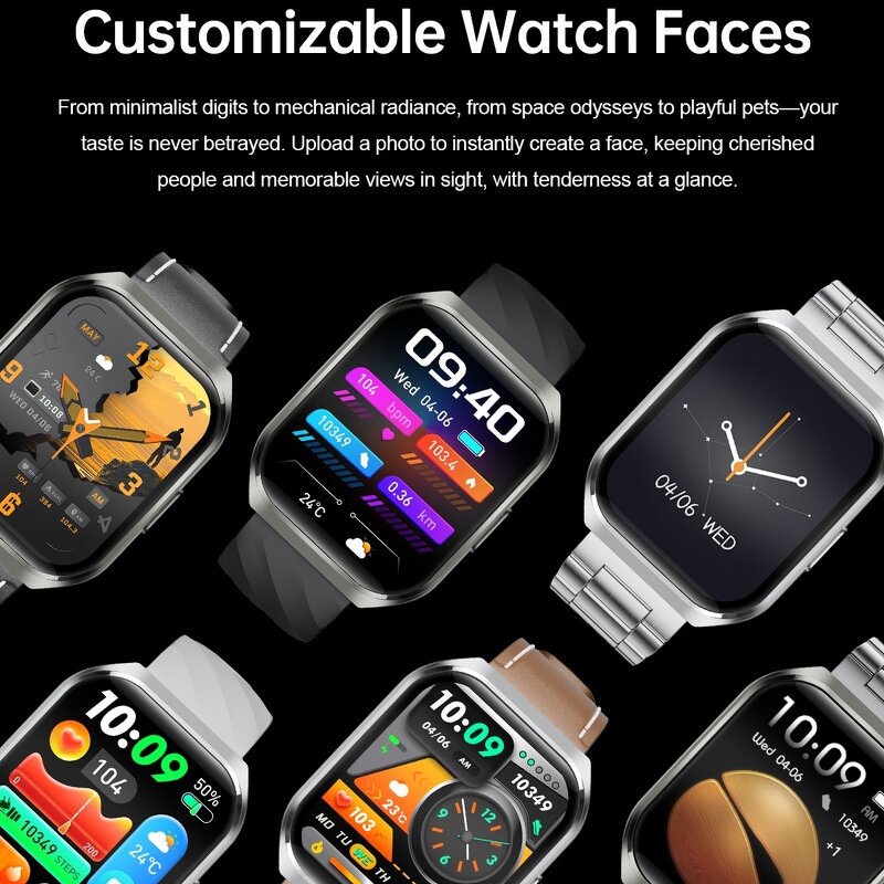 Smart Watch Factory - OEM/ODM Custom 1.83inch 3D Curved Display BT Call IP68