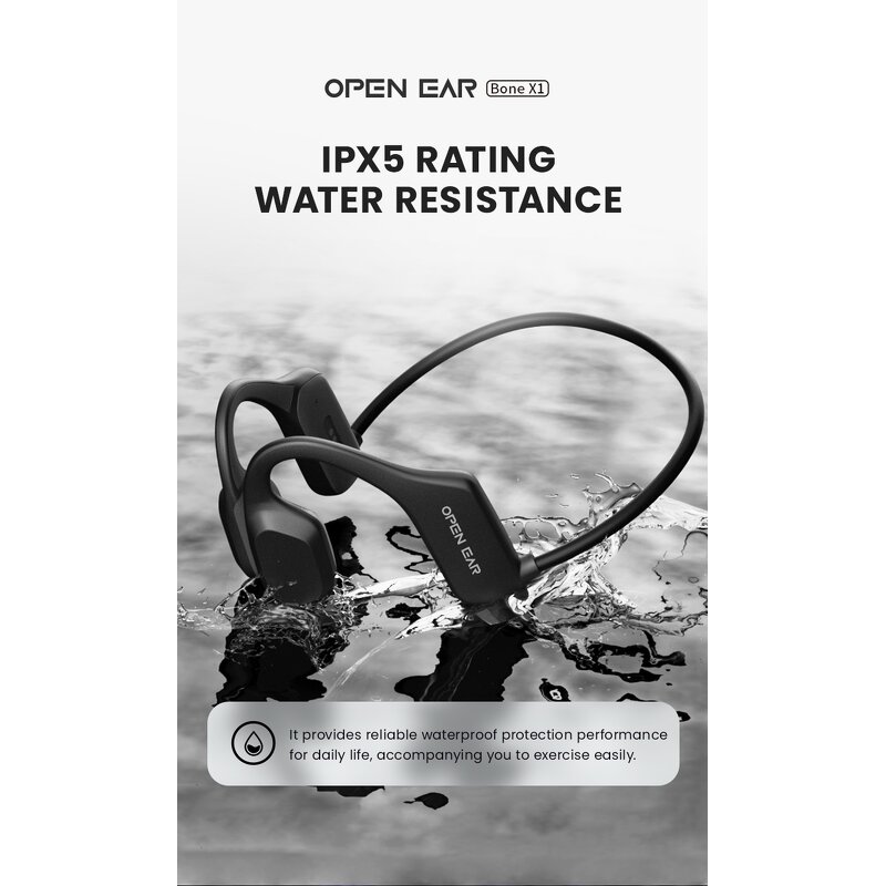 Bone Conduction Headphones Factory - OEM/ODM Custom X1 Lightweight 29g V5.2 IPX5 Waterproof