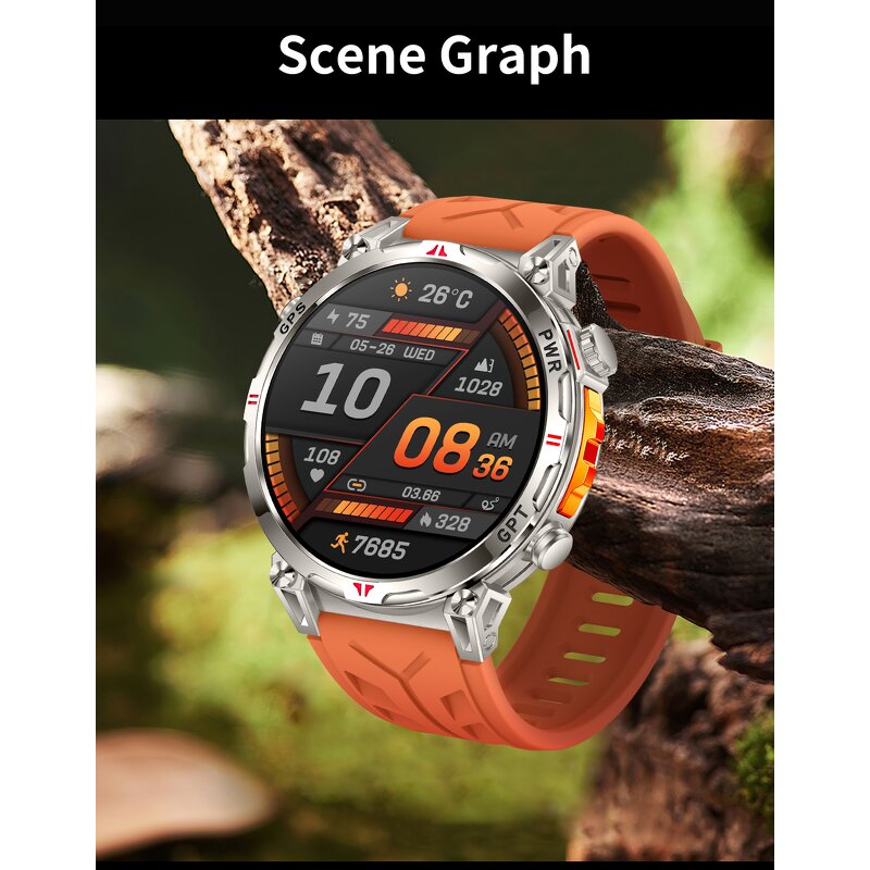 Smart Watch Factory - OEM/ODM Custom 1.53" Amoled GPS Compass 3ATM Waterproof
