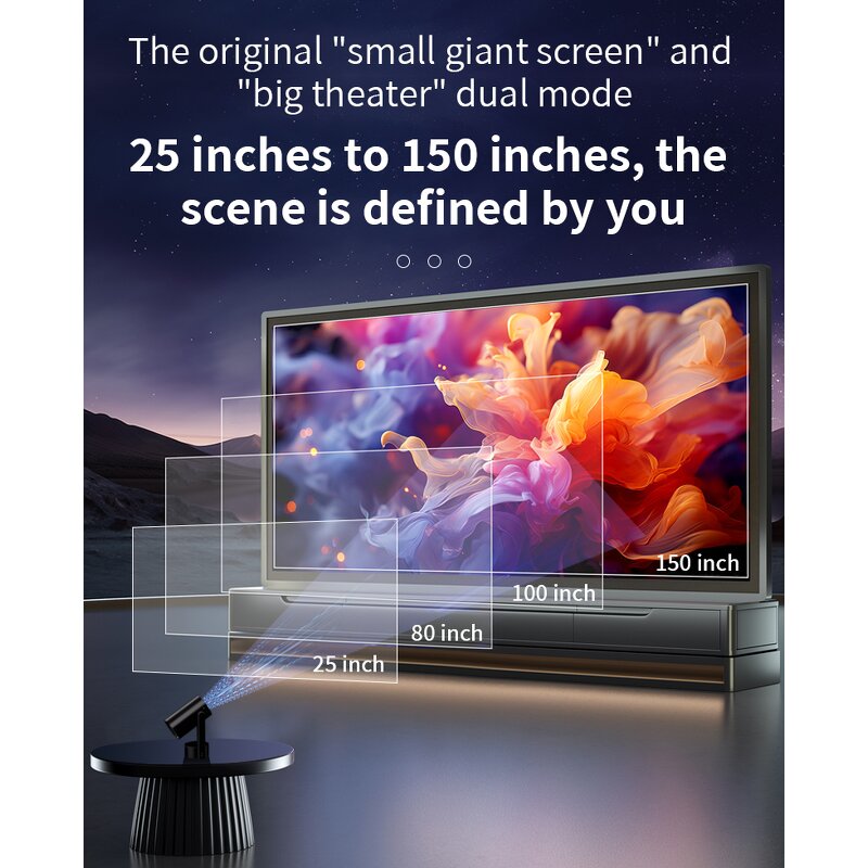 Smart Projector Factory - OEM/ODM Custom 4/5G Wifi 1+8GB Multimedia Home Pocket