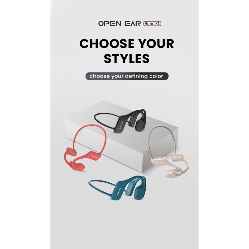 Bone Conduction Headphones Factory - OEM/ODM Custom X1 Lightweight 29g V5.2 IPX5 Waterproof