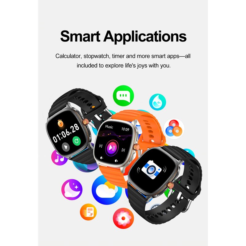 Smart Watch Factory - OEM/ODM Custom 1.73" Amoled BT Call NFC IP68 Waterproof