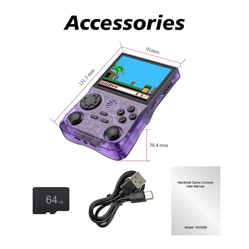 Handheld Game Console Factory - OEM/ODM Custom 3.5inch Linux 64GB 128GB Classic Pocket