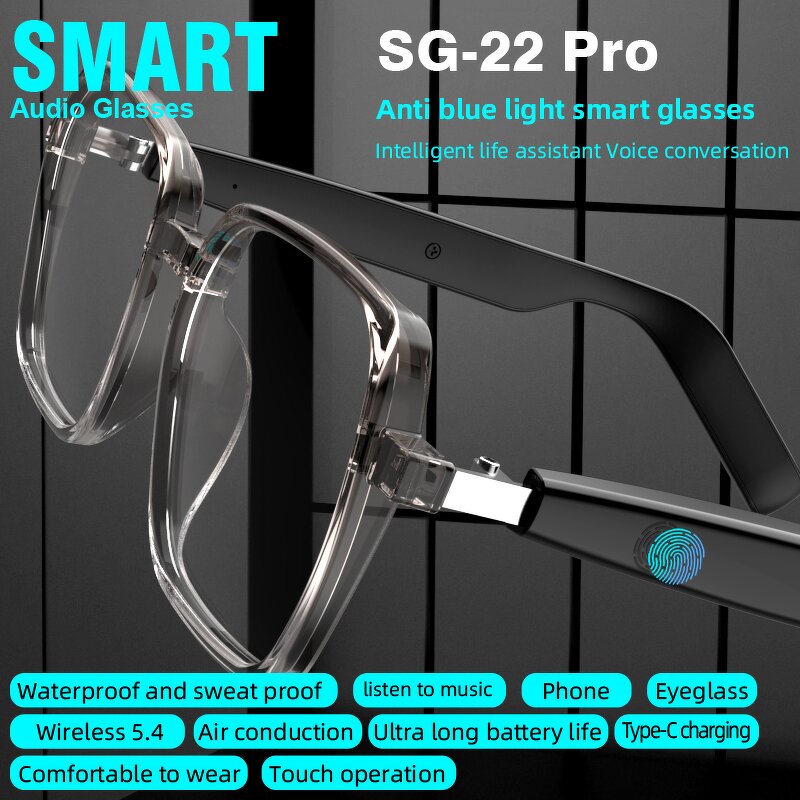 Smart Glasses Factory - OEM/ODM Custom Air Conduction BT Call Music Play Waterproof