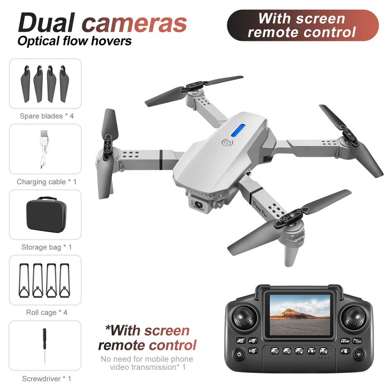 Drone Factory - OEM/ODM Custom E88 Remote Control with Screen Smart Hover Outdoor Selfie