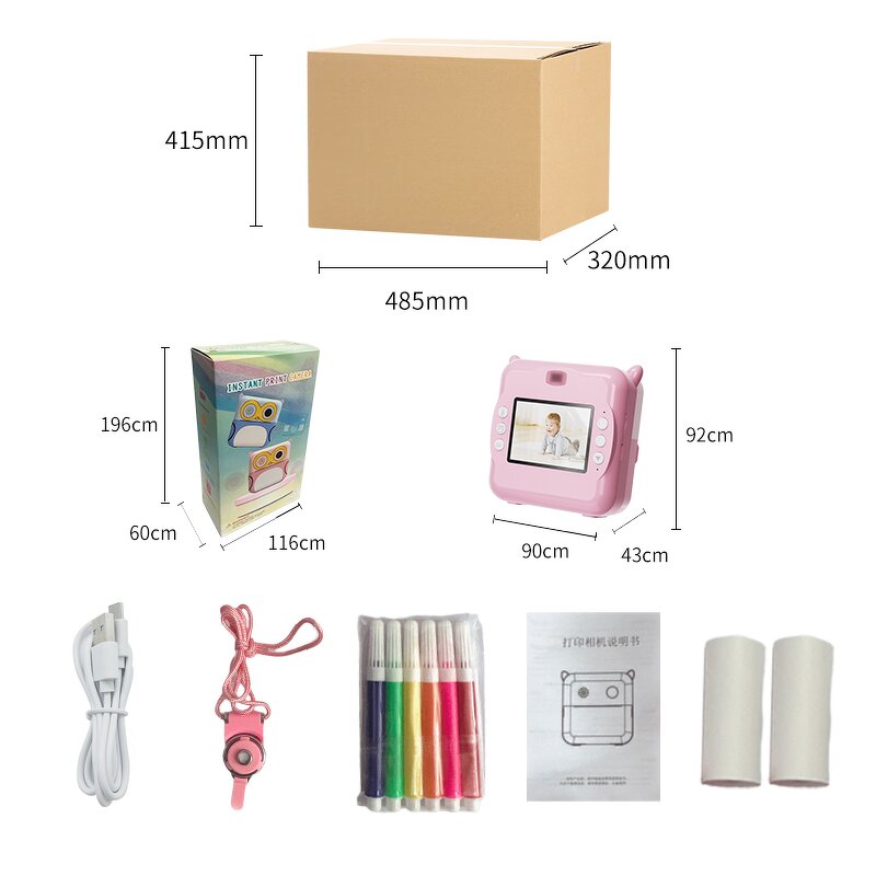 Kids Print Camera Factory - OEM/ODM Custom 2.0inch HD Screen 4800 Pixels Fun Games