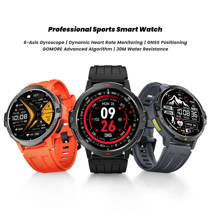 GPS Smart Watch Factory - OEM/ODM Custom GNSS Altitude Air Pressure 3ATM Waterproof