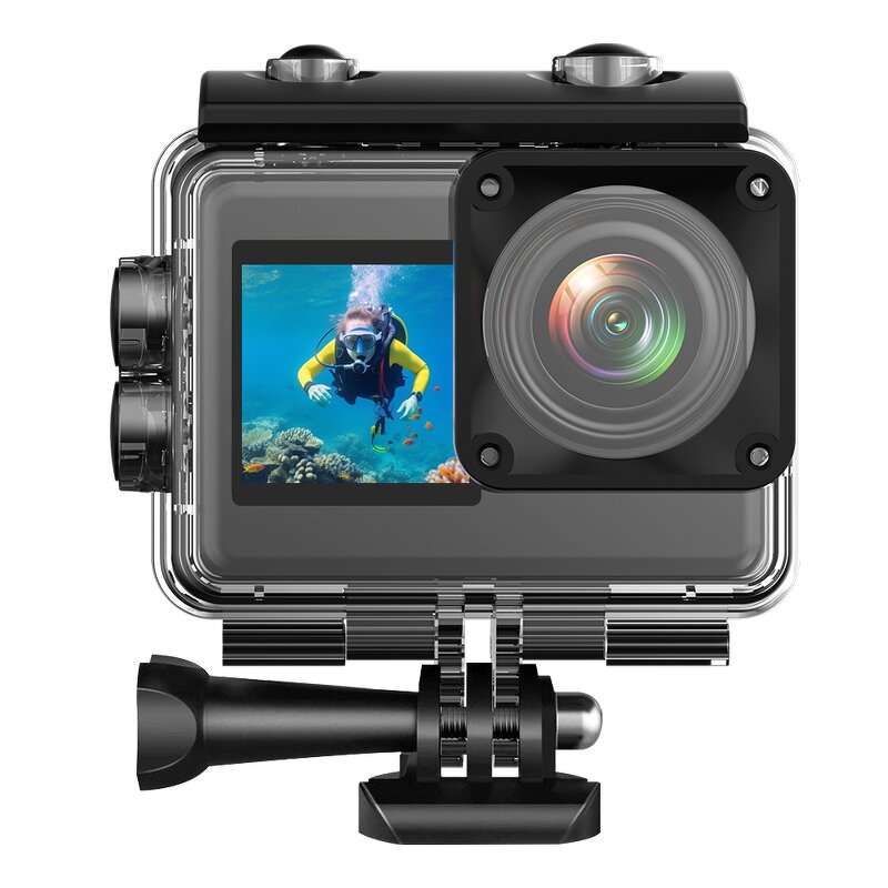 Action Camera Factory - OEM/ODM Custom 5K WIFI Dual Color Screen 2.0inch 30 FPS EIS