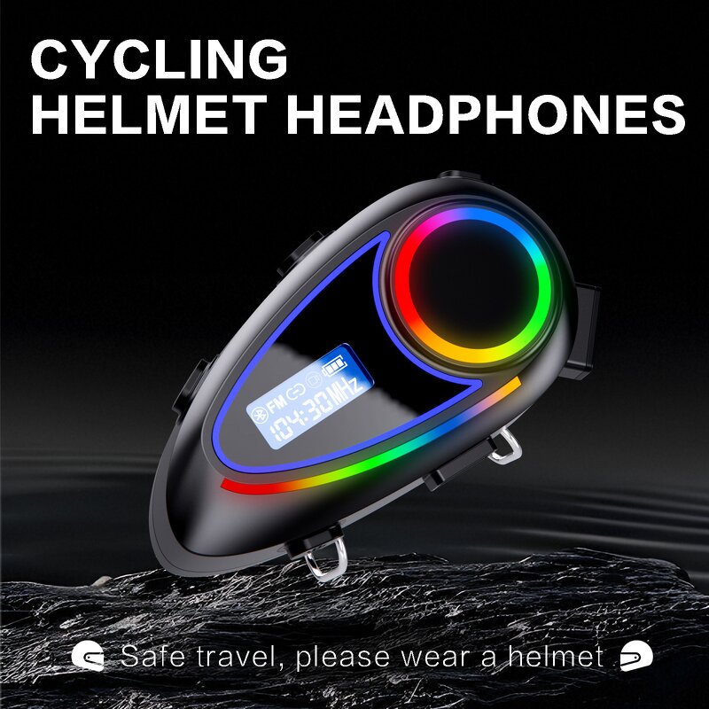 Motorcycle Headphones Factory - OEM/ODM Custom K18 HiFi Voice Assistant LED Light FM Radio