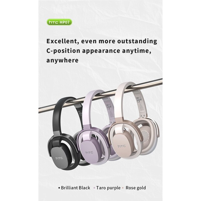 Wireless Headset Factory - OEM/ODM Custom HP07 BT 6.0 360° Surround Sound Ai Translation