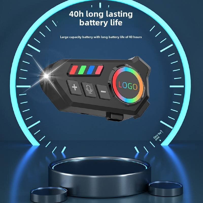 Motorcycle Helmet Earphone Factory - OEM/ODM Custom K06 Waterproof Ambient LED Voice Assistant