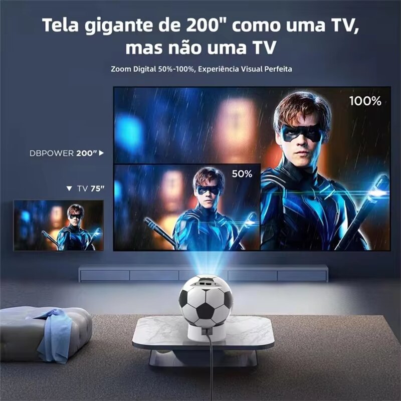 Mini Projector Factory - OEM/ODM Custom Football Style 4K 720P WIFI BT Android 11