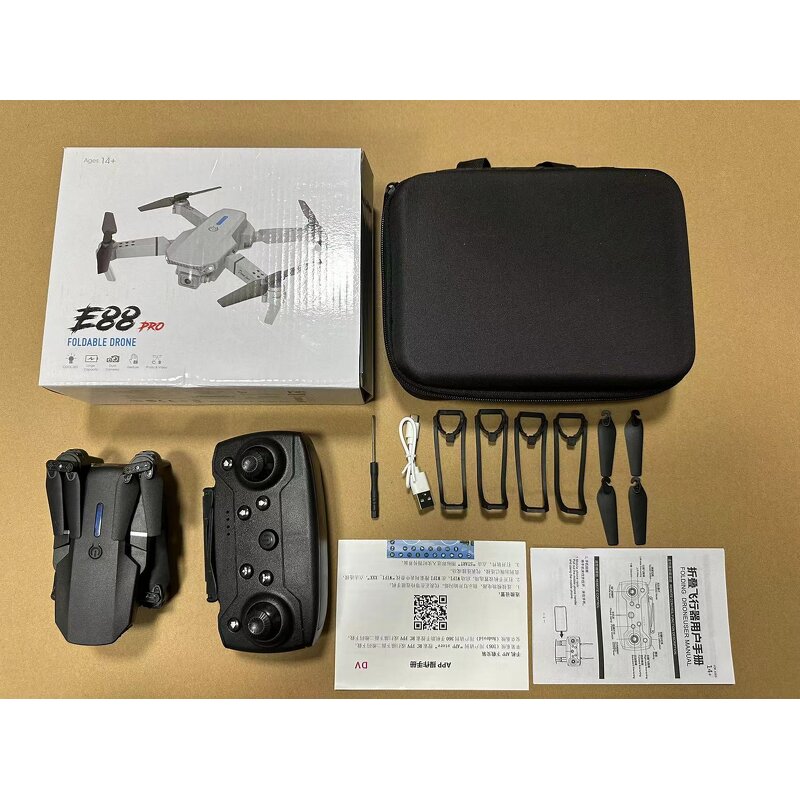 Drone Factory - OEM/ODM Custom E88 4K HD Photography Quadcopter Dual Camera Flow Hover