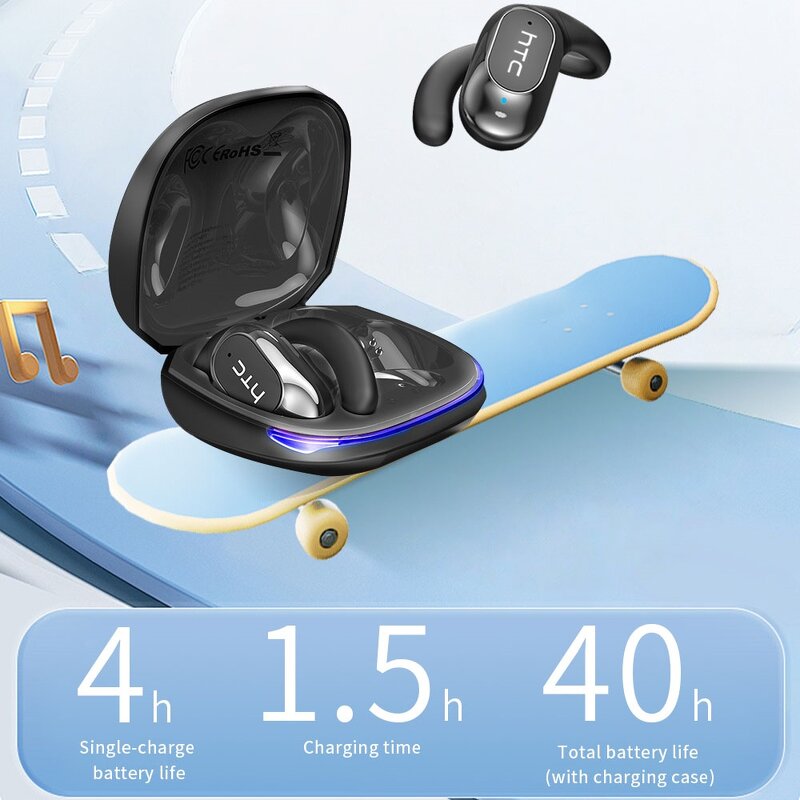 Open Ear Earphones Factory - OEM/ODM Custom NE17 OWS AI Noise Reduction ENC BT 6.0