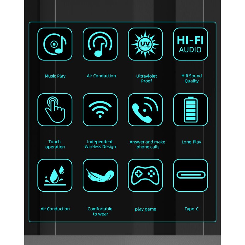 Smart Glasses Factory - OEM/ODM Custom Answer Call Music Play Voice Assistant UVProof