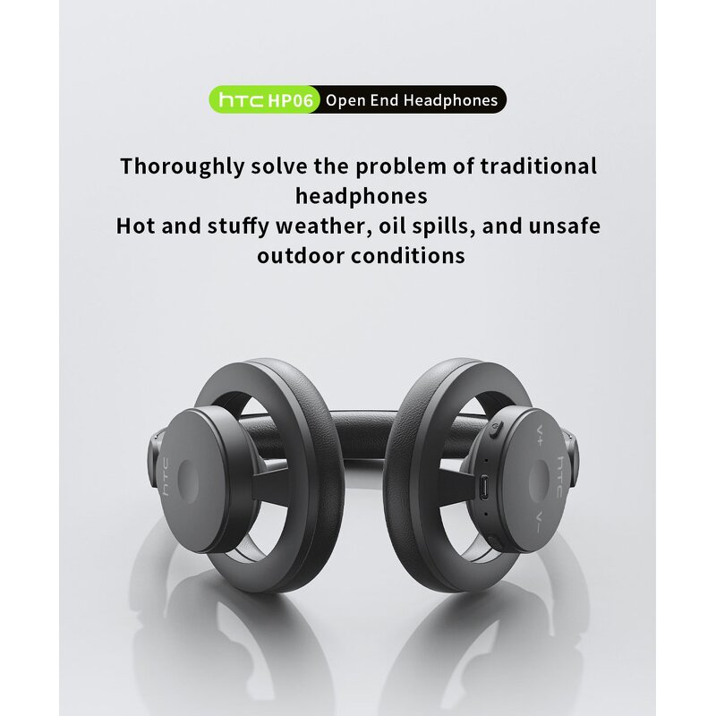 Open End Earbuds Factory - OEM/ODM Custom HP06 BT 6.0 Open-Back AI Noise Reduction Translator