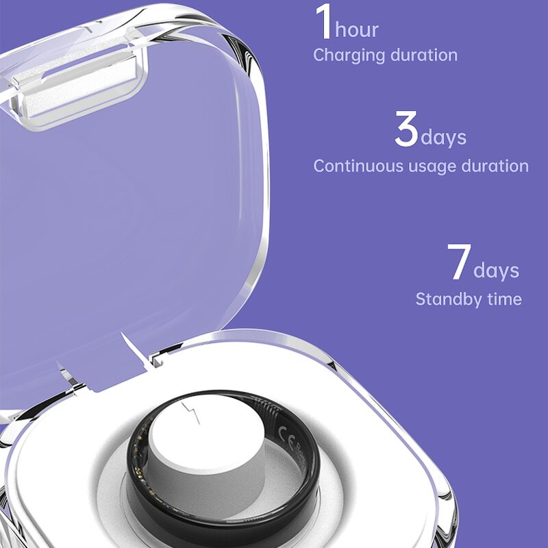 ECG Smart Ring Factory - OEM/ODM Custom AI Body Temperature Heart Rate 5ATM Fitness